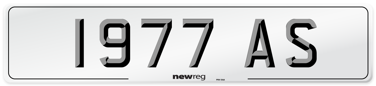 1977 AS Number Plate from New Reg